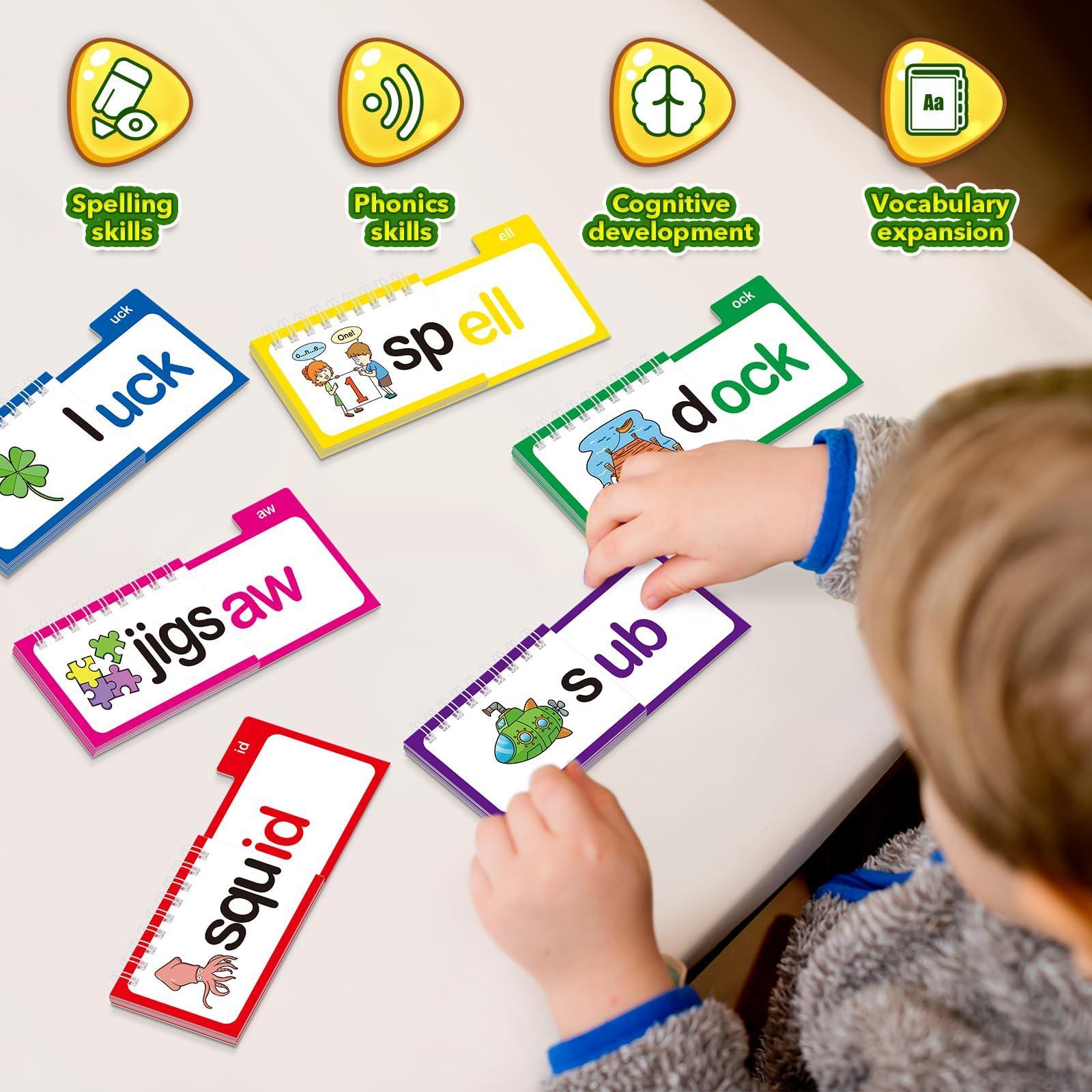 Phonics Card Game - คำศัพท์ที่เกี่ยวข้องกัน ช่วยให้รู้จักลวดลาย รูปแบบต่างๆ เครื่องมือการศึกษา การจดจำคำศัพท์ แฟลชการ์ดโฟนิกส์