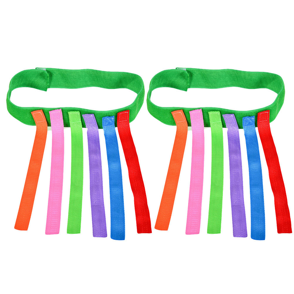 Kids Education Activities - เกมดึงหางผ้าอ็อกซ์ฟอร์ดหลากสี 2 ชิ้น สำหรับเด็ก ฝึกการบูรณาการทางประสาทสัมผัส กิจกรรมการศึกษากลางแจ้งสำหรับเด็กอนุบาล