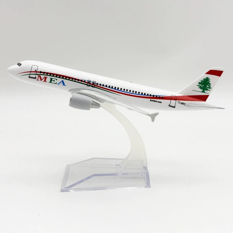 Kids Education Product - เครื่องบินของเล่นจำลอง 16 ซม. A320 MEA Airways