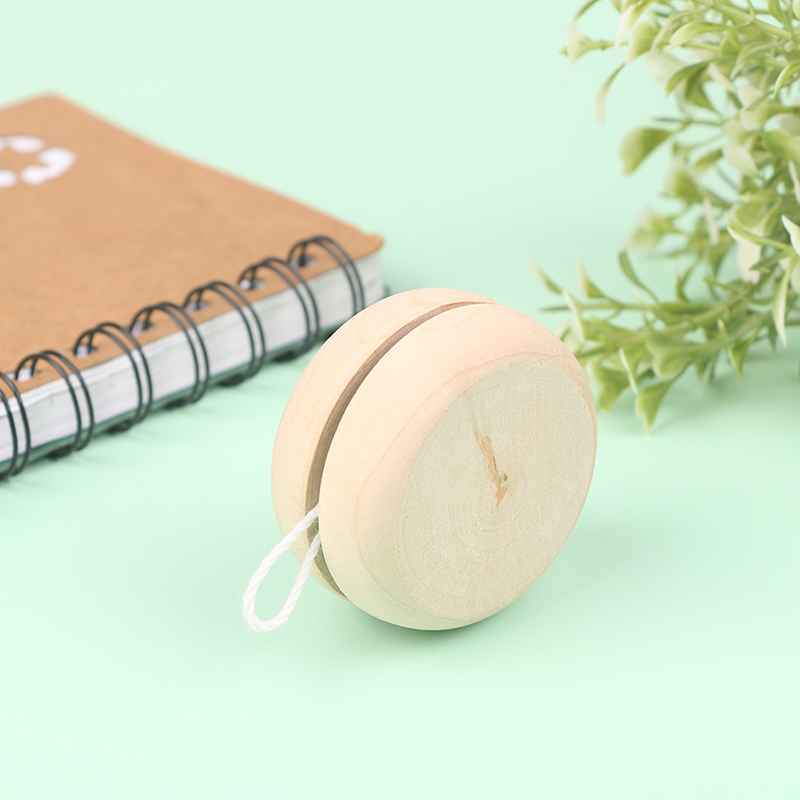 Kids Education Login - ของเล่นโยโย่ไม้หลากสีสัน โยโย่ไม้กลมขนาดเล็ก งานฝีมือ DIY สร้างสรรค์ ของเล่นเสริมพัฒนาการ