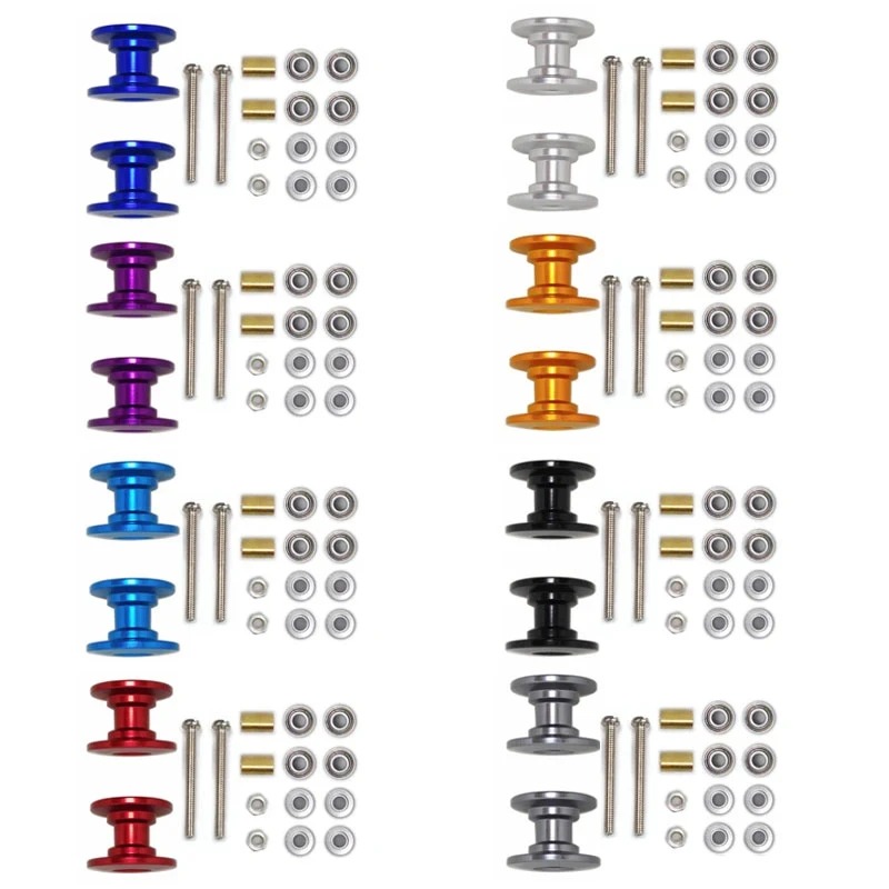 Tamiya Model Mini 4Wd - 2 ชิ้น 12-13 มม. ลูกกลิ้งนำทางคู่ 95423
