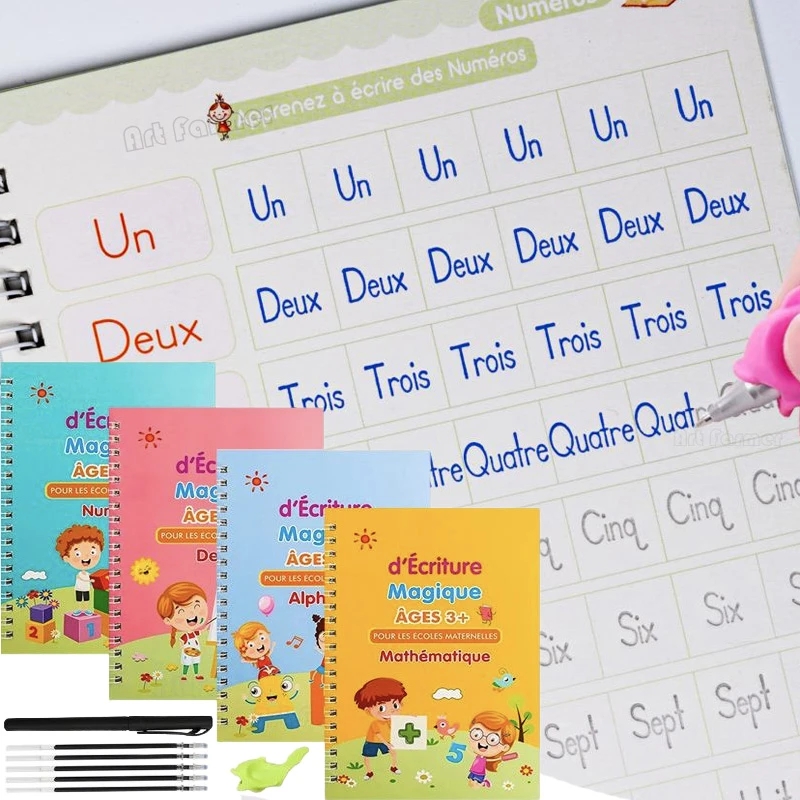 Kids Education Laptop - Magic ภาษาฝรั่งเศสคํา Copy Book Groove Practice