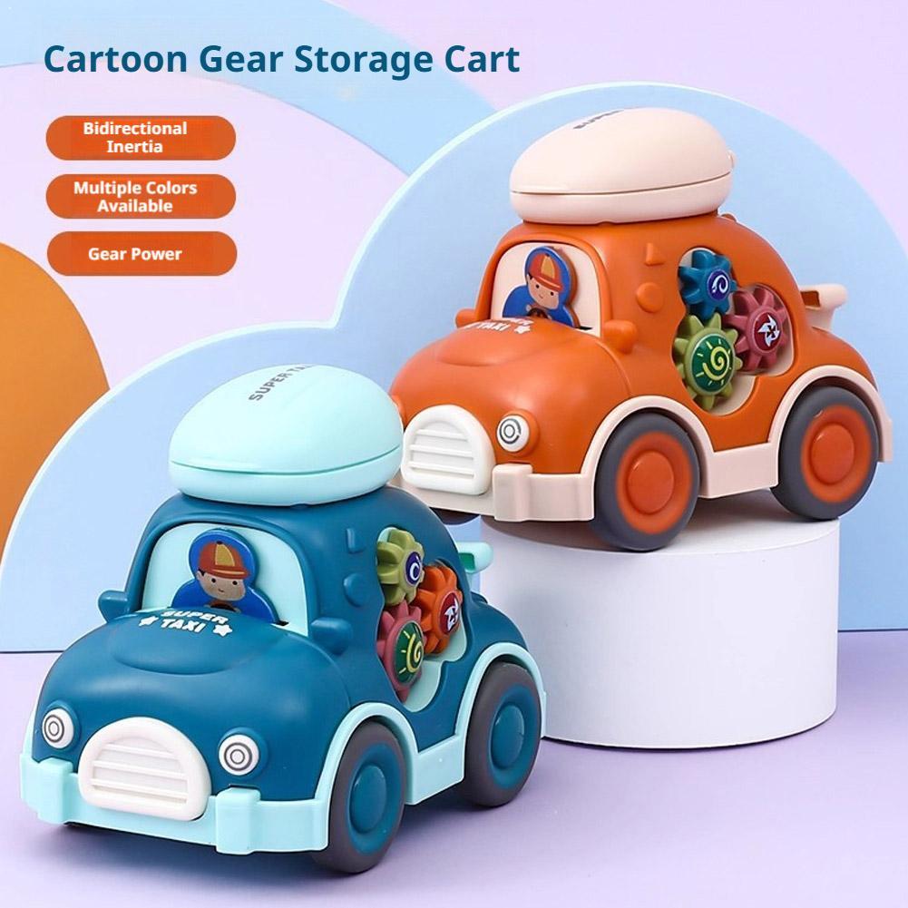 Kids Education Product - รถของเล่นการ์ตูนมินิแบบดึงถอยหลัง ของเล่นเสริมพัฒนาการเด็กเล็ก ของเล่นฝึกคลานสำหรับเด็กผู้ชาย ของขวัญวันเกิด
