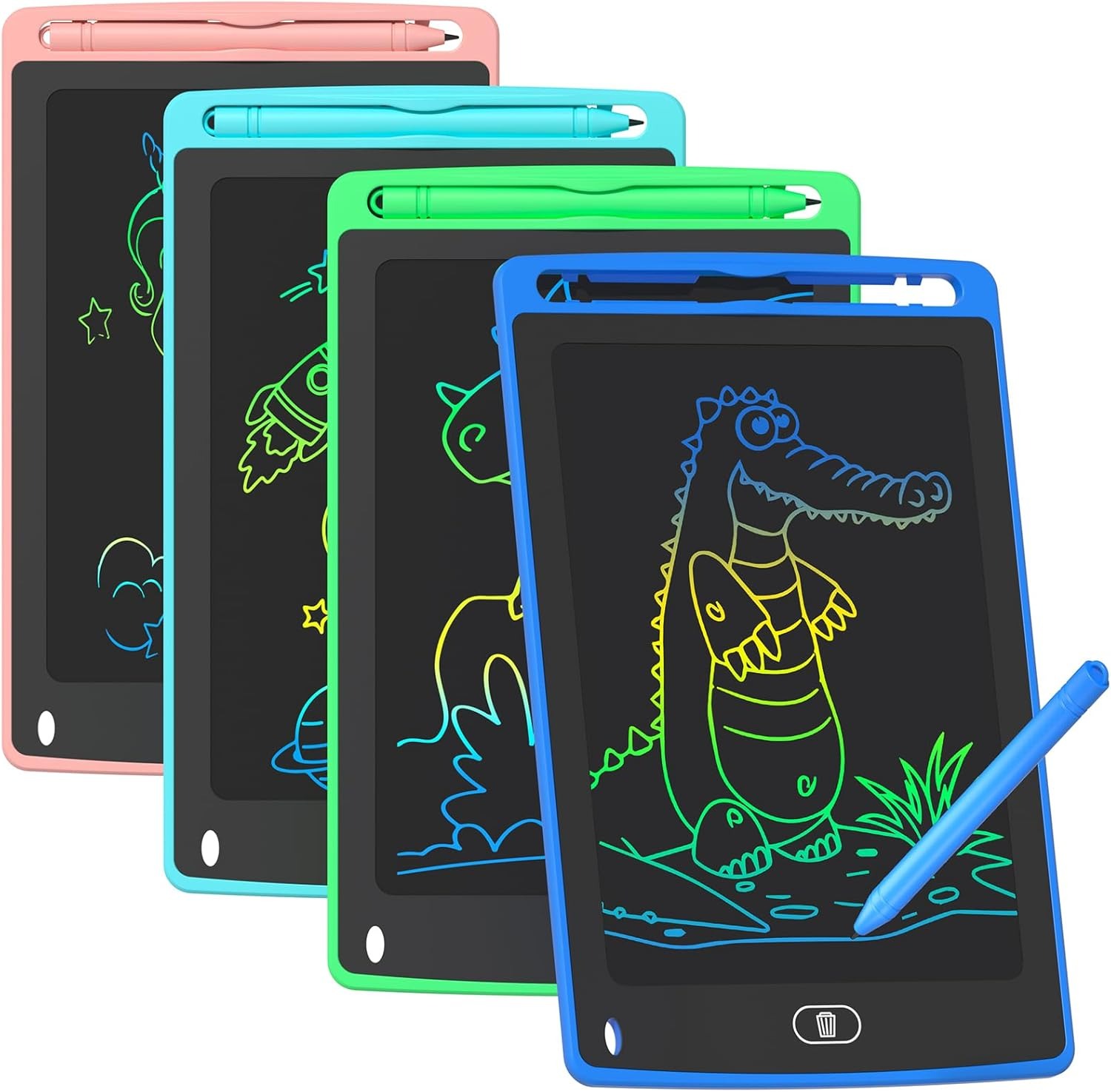 Kids Education Product - แพ็คแท็บเล็ตเขียน LCD สำหรับเด็ก, แท็บเล็ตวาดภาพกระดานวาดเขียนสีสันสดใสขนาด 8.5 นิ้ว,