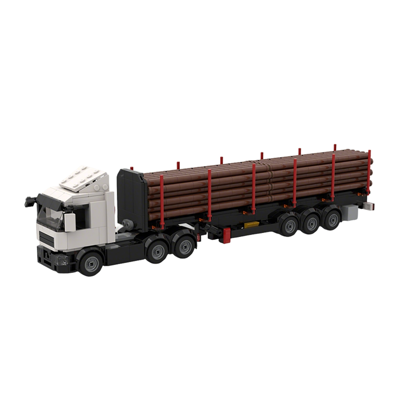 Kids Education Login - 215 ชิ้น MOC City Cargo Log