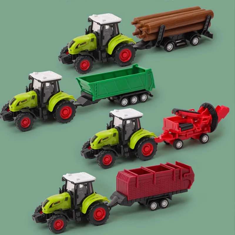 Kids Education Product - รถแทรกเตอร์เฉื่อย รถแทรกเตอร์สำหรับฟาร์ม รถบรรทุกขนส่ง เครื่องบดแบบจำลอง รถเด็กเล็ก ของเล่นเด็กผู้ชาย