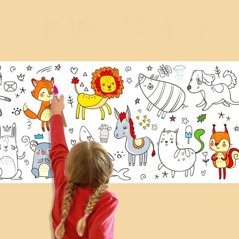 สติ๊กเกอร์ติดผนัง กระดาษกราฟฟิ - Kids Education Laptop บทวิจารณ์และราคา