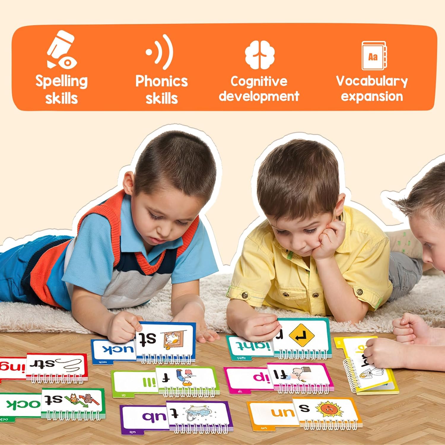 แฟลชการ์ดโฟนิคส์ ชุดสร้างคำศัพ - Phonics Card Game บทวิจารณ์และราคา