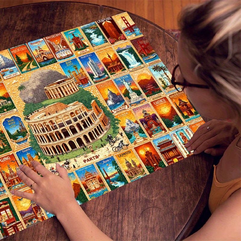 จิ๊กซอว์กระดาษ 500/1000 ชิ้น แ - Puzzle Map World บทวิจารณ์และราคา