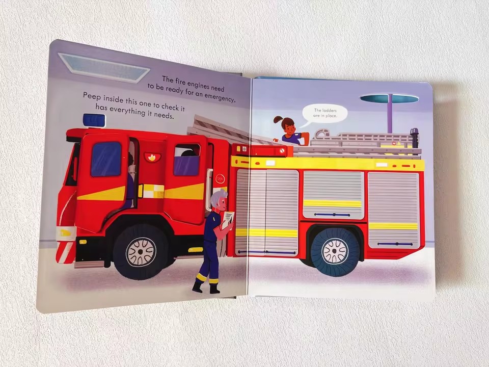 Usborne Peep Inside How A Fire - Kids Education In Us บทวิจารณ์และราคา