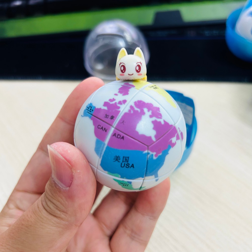 2006 Earth World Map 2x2 Ball  - Puzzle Map World บทวิจารณ์และราคา