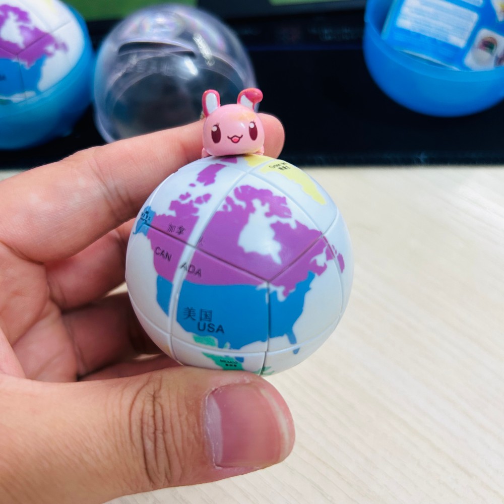 2006 Earth World Map 2x2 Ball  - Puzzle Map World บทวิจารณ์และราคา