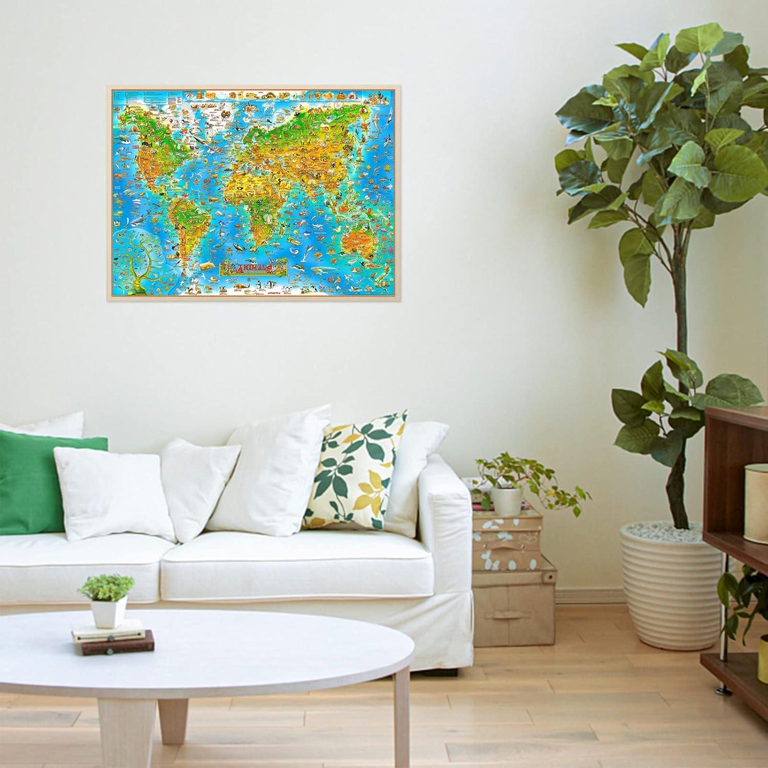 150/300/500/1000 ชิ้นจิ๊กซอว์ป - Puzzle Map World บทวิจารณ์และราคา