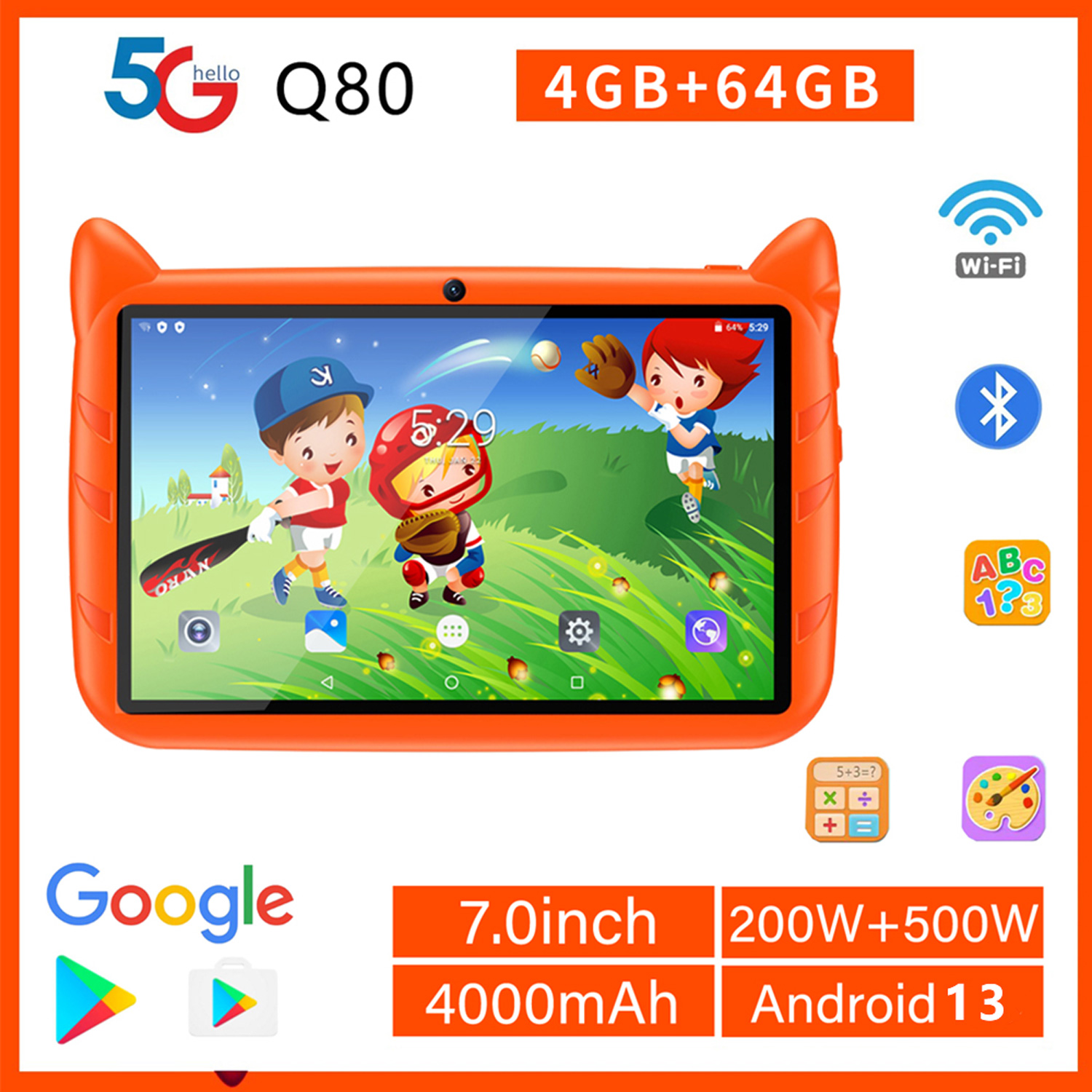 ใหม่ 5G WiFi เด็กแท็บเล็ต 7 นิ - Japanese Kids Education บทวิจารณ์และราคา