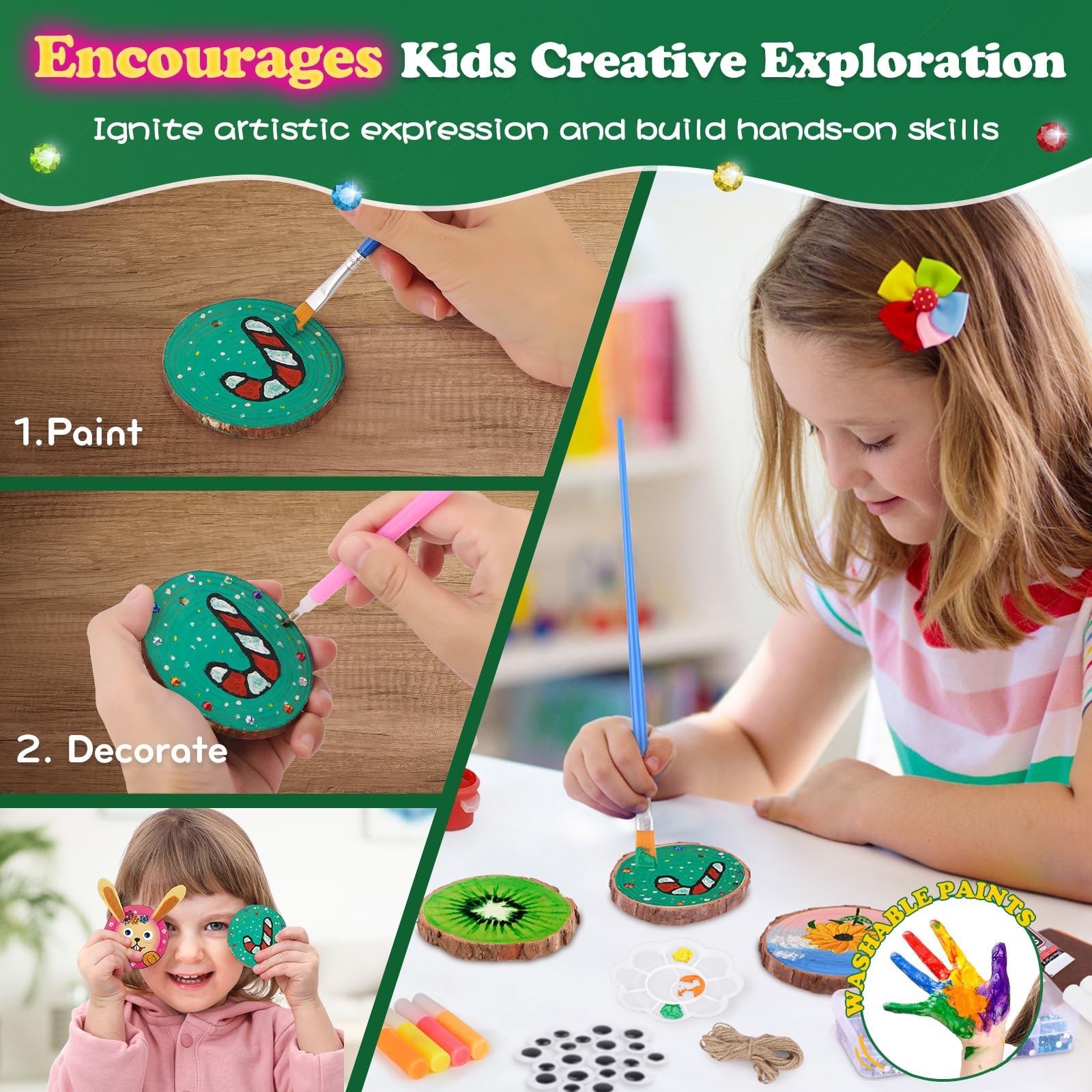 ชุดระบายสีไม้เรืองแสงในที่มืดส - Kids Education Activities บทวิจารณ์และราคา