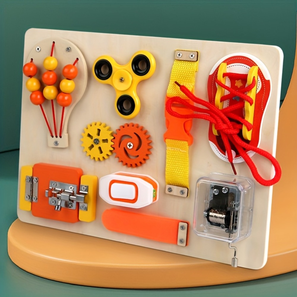 ของเล่นไม้มอนเตสซอรี่ บอร์ดกิจ - Kids Education Toys บทวิจารณ์และราคา