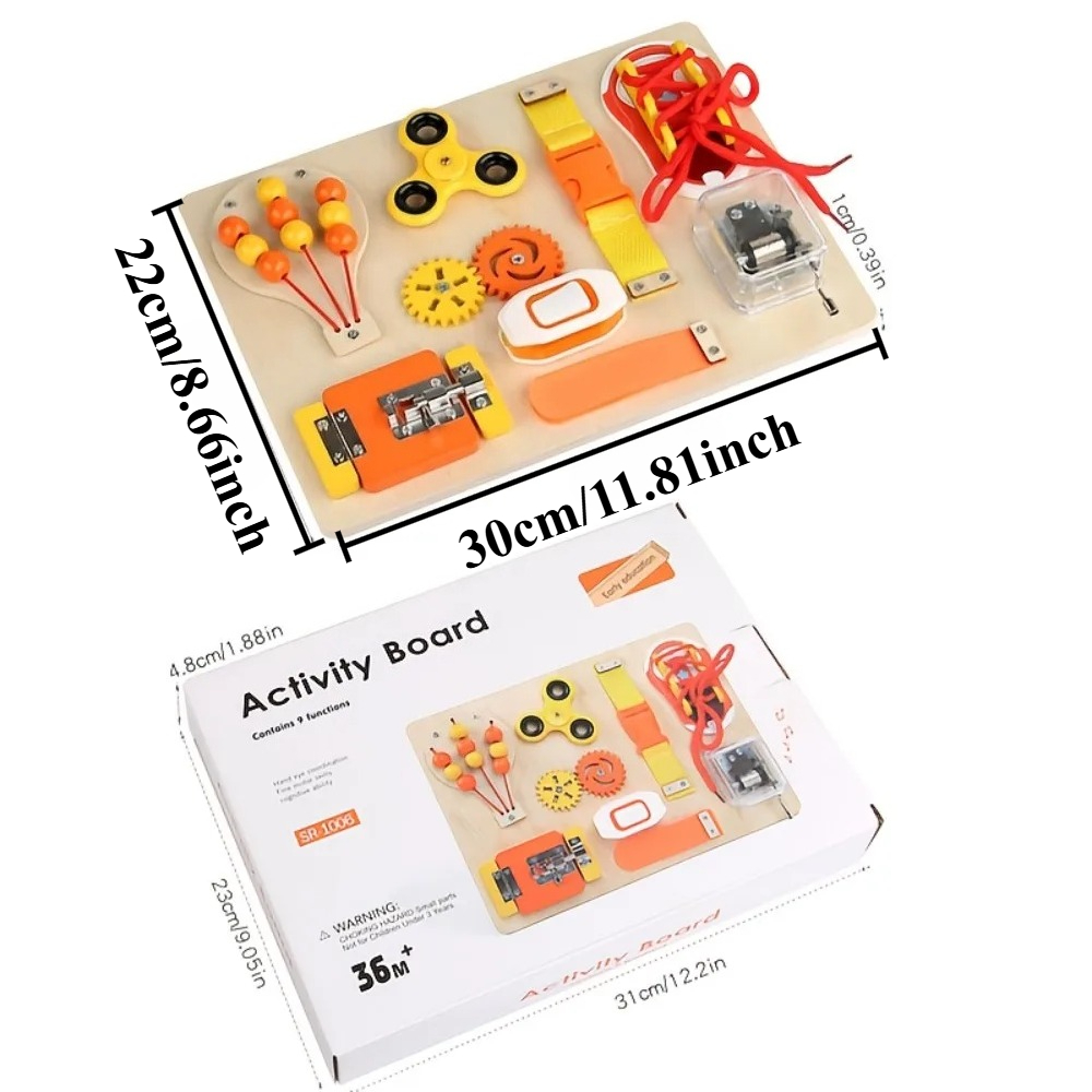 ของเล่นไม้มอนเตสซอรี่ บอร์ดกิจ - Kids Education Toys บทวิจารณ์และราคา
