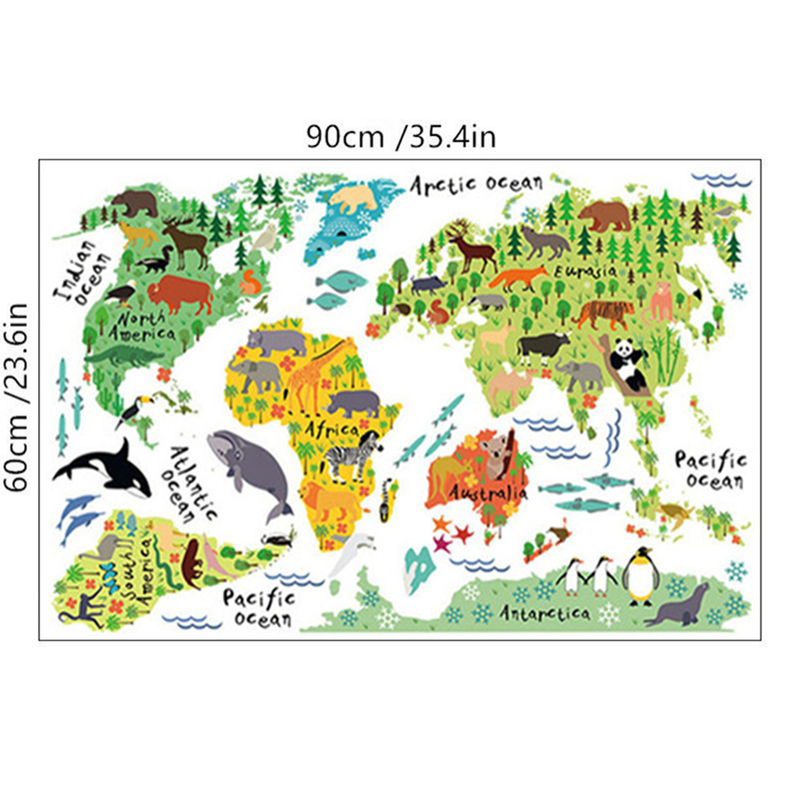 การ์ตูนสัตว์แผนที่ดินแดนสติ๊กเ - Puzzle Map World บทวิจารณ์และราคา