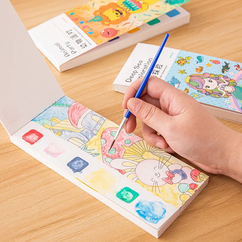 20 หน้าแบบพกพาสีน้ําภาพวาดหนัง - Kids Education Laptop บทวิจารณ์และราคา