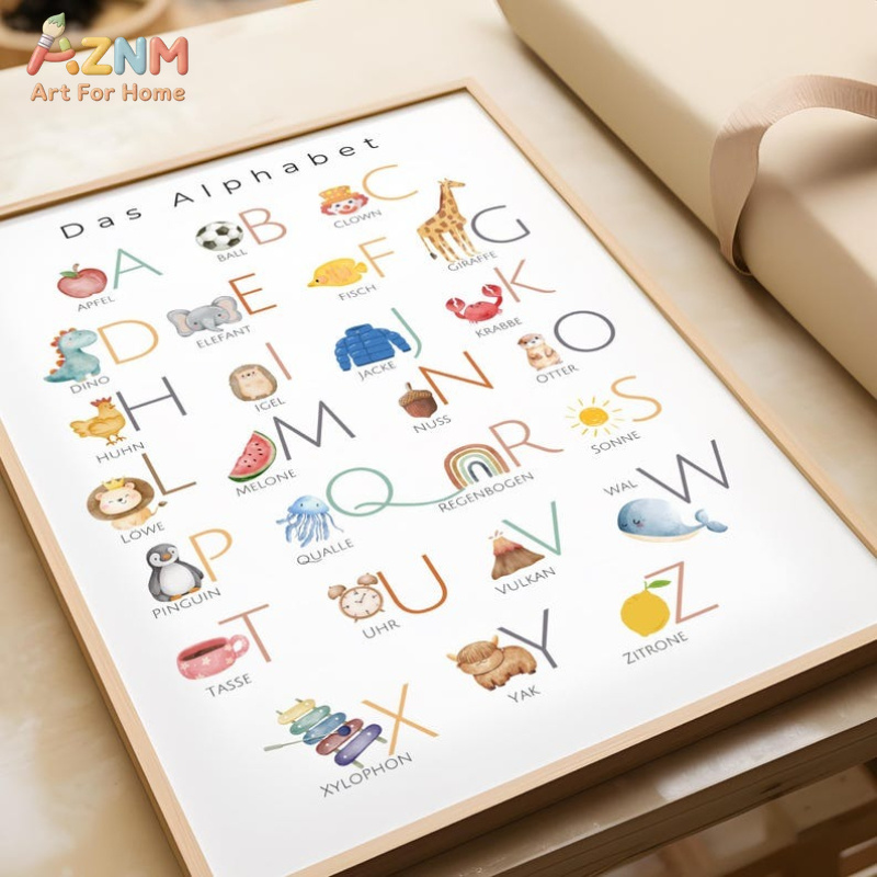 AZNM ตัวอักษรภาษาเยอรมัน ตัวเล - Kids Home Education บทวิจารณ์และราคา