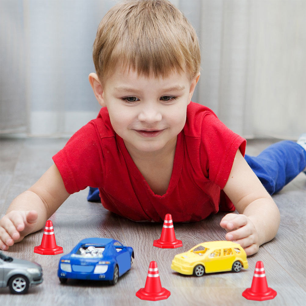 กรวยจราจรขนาดเล็ก 24 ชิ้น สีแด - Kids Education In Us บทวิจารณ์และราคา