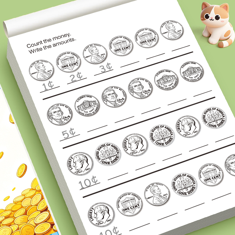 สมุดแบบฝึกหัดการนับเงินสำหรับเ - Kids Education Activities บทวิจารณ์และราคา